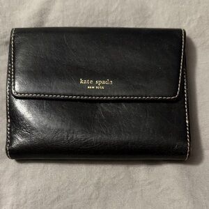 Kate Spade Black Leather Card Holder